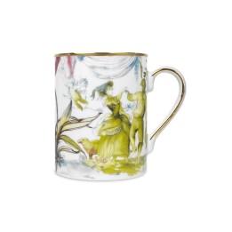 Baci Milano Mug Firenze in porcellana bianca e verde