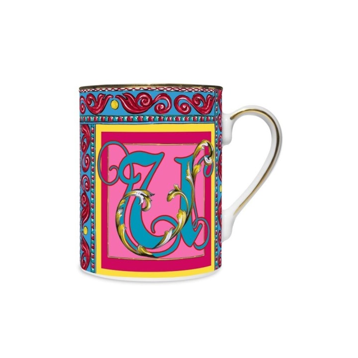Baci Milano Mug Ortigia lettera U in porcellana
