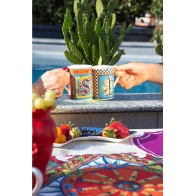 MUG PORCELLANA - ORTIGIA LETTERA V 2