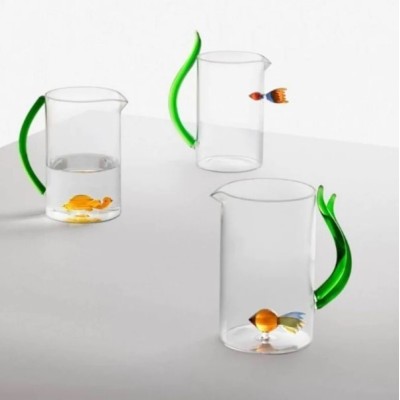 Brocca Pesce con Alga Animal Farm in Vetro Borosilicato –... 2