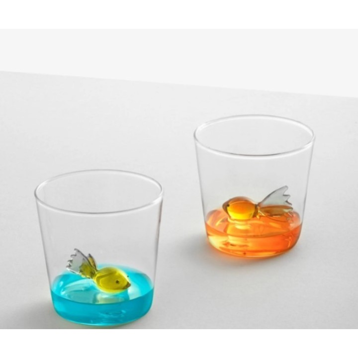 Ichendorf Tumbler Animal Farm con pesce colorato da 350 ml