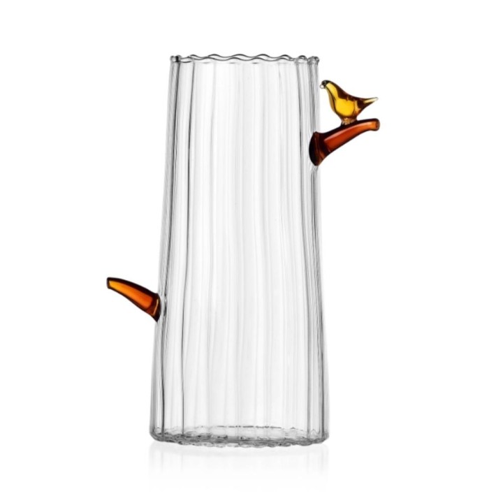 Ichendorf Milano Vaso Birds uccellino ambra 21 cm