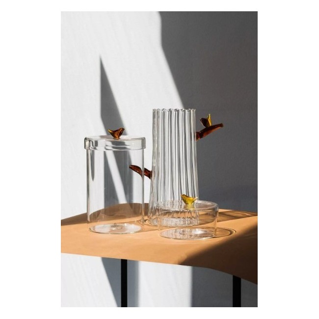VASO UCCELLINO AMBRA