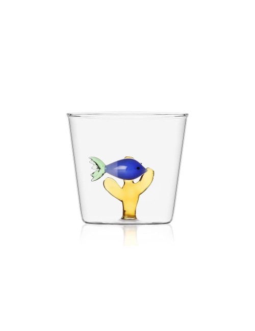 tumbler pesce blu/alga ambra