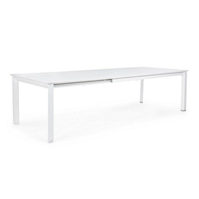 Bizzotto tavolo da esterno allungabile Konnor bianco 200-300x110cm