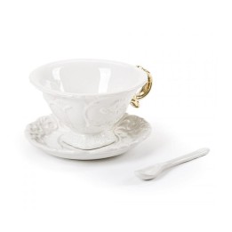 Seletti Set da tè I-Wares con manico oro