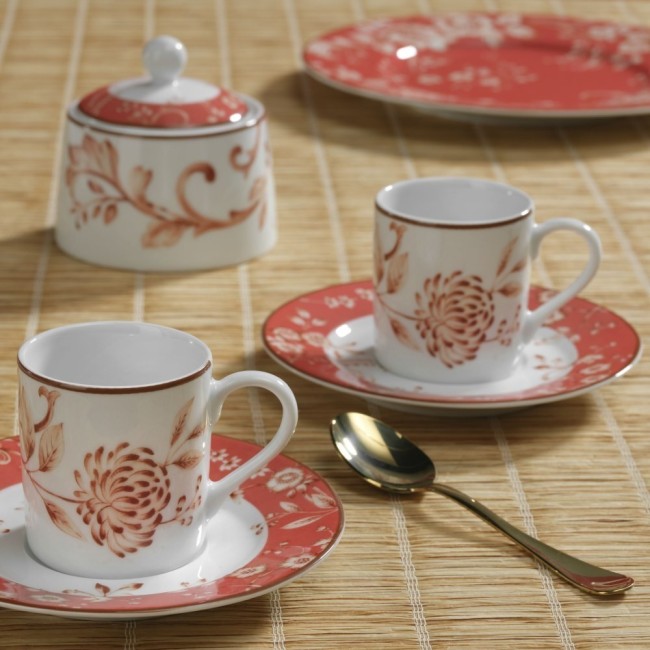 SERV.CAFFE 13PZ HERITAGE CORAL