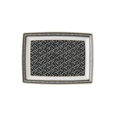 Piatto Rettangolare La Greca Signature Black Versace –...