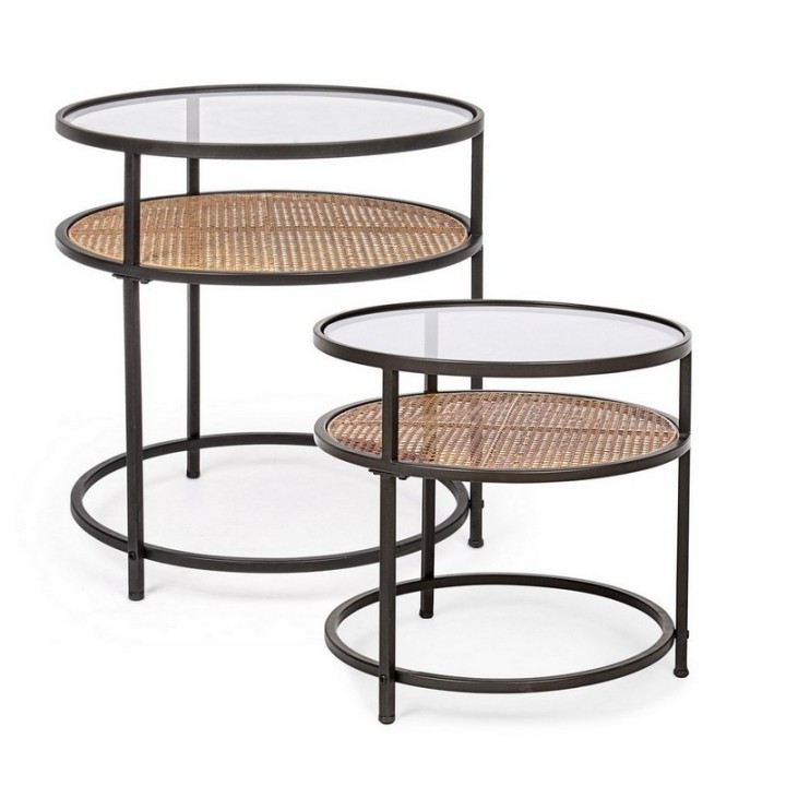 Bizzotto Tavolino Elton tondo grande Ø 58,5 cm