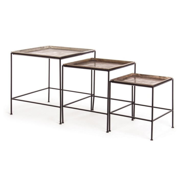 Bizzotto Tavolino Amira quadrato grande 60 × 60 cm