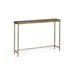 Bizzotto Consolle Yamir piccola nera e oro 97 × 22 cm