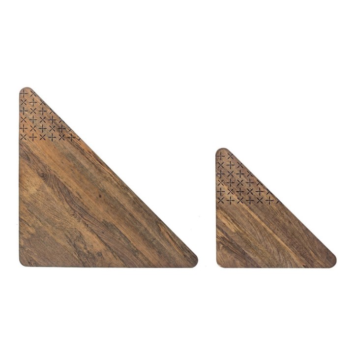 Bizzotto Tavolino Emira piccolo in legno di mango 85 × 45 cm