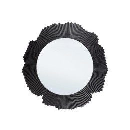 Bizzotto Specchio Yamir nero in alluminio Ø 62 cm