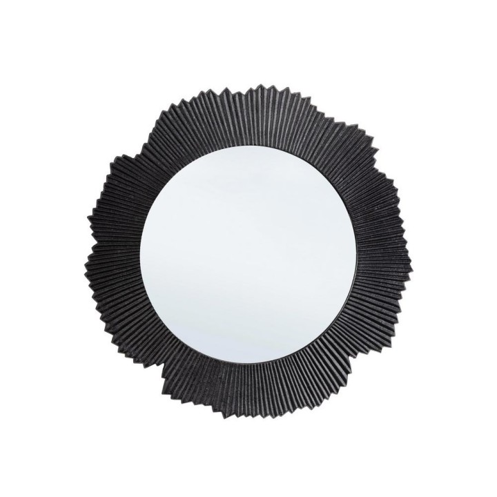 Bizzotto Specchio Yamir nero in alluminio Ø 62 cm