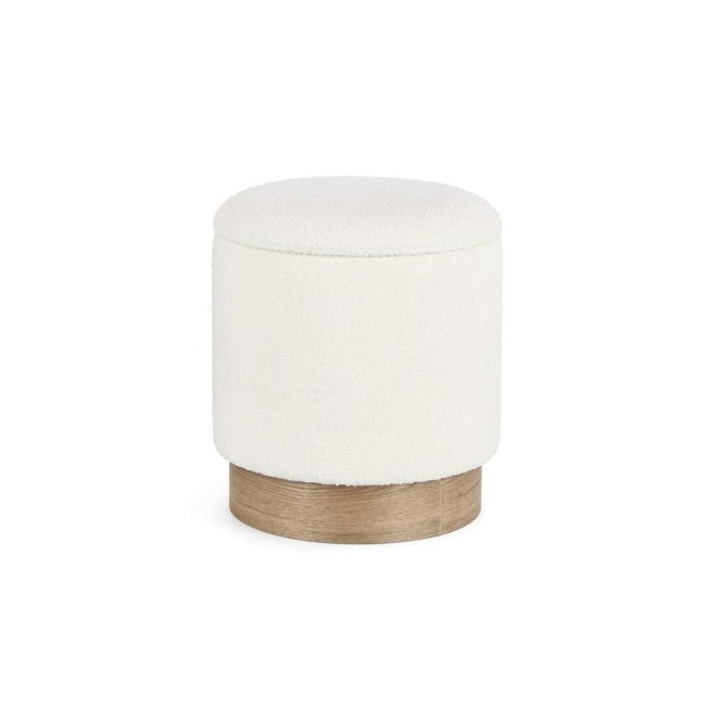 POUF CONTENITORE.ZOYA BIANCO PICCOLO