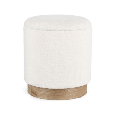 POUF CONTENITORE.ZOYA BIANCO GRANDE