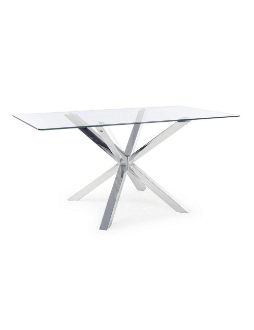 TAVOLO MAY RETT GAMBA ACCIAIO 160X90
