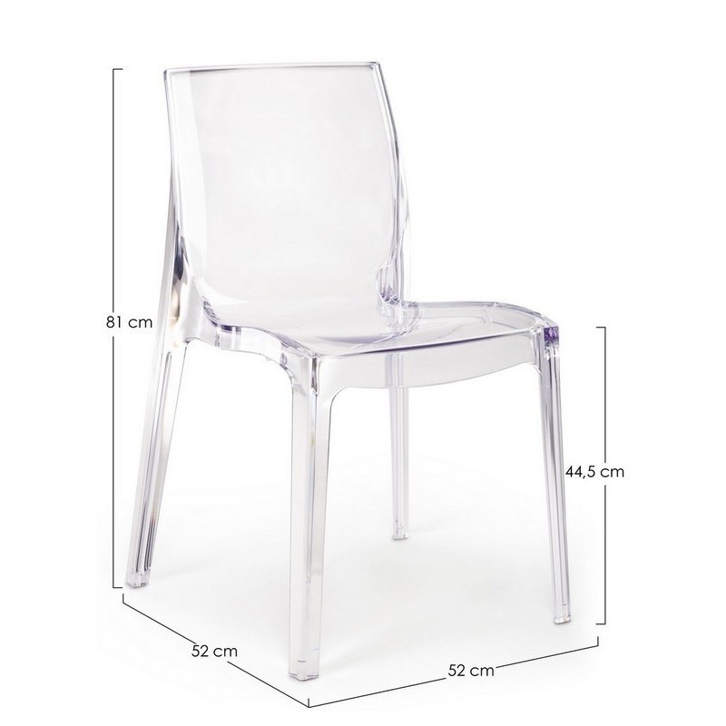 SEDIA ASHLEY TRASPARENTE