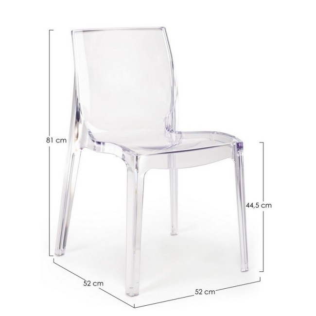 SEDIA ASHLEY TRASPARENTE