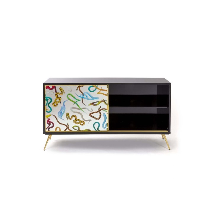 Seletti Madia Serpenti con ante in vetro 158 × 45 cm