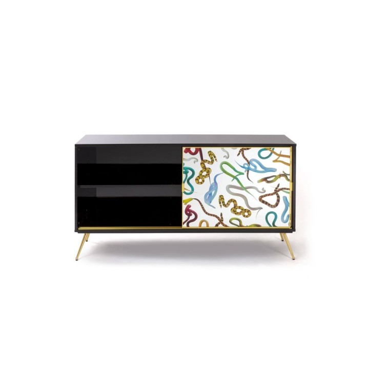 Seletti Madia Serpenti con ante in vetro 158 × 45 cm