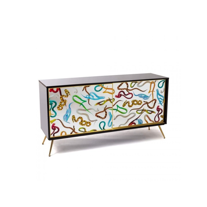 Seletti Madia Serpenti con ante in vetro 158 × 45 cm