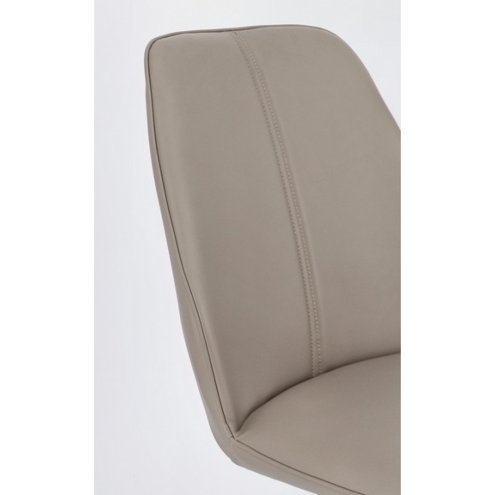 Bizzotto Sedia Maxwell in similpelle tortora