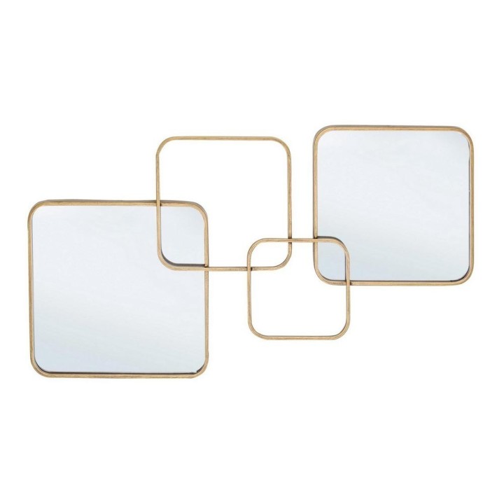Bizzotto Specchio Oralie a quadrati oro 70 × 40 cm