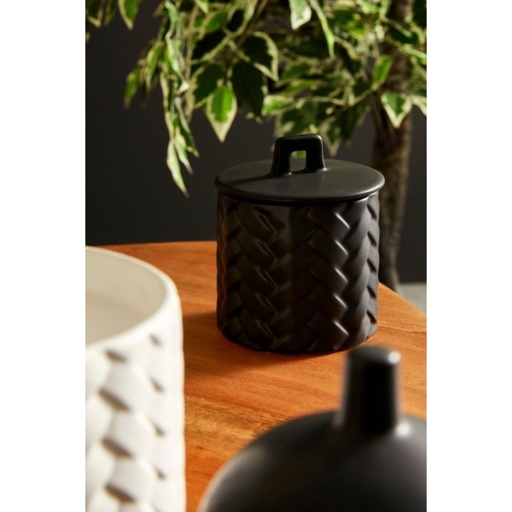 Bizzotto Candela profumata Twine nera Ø 9,5 cm