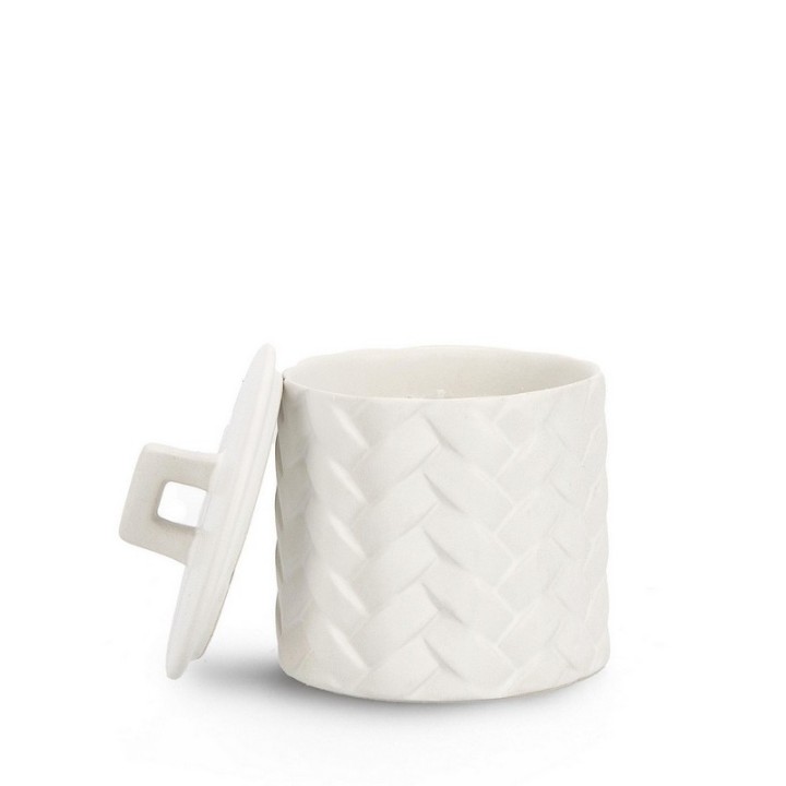 Bizzotto Candela profumata Twine bianca Ø 9,5 cm