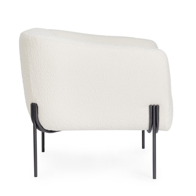 POLTRONA CLAUDINE BIANCO BOUCLE'