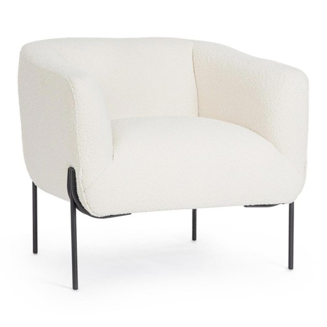 POLTRONA CLAUDINE BIANCO BOUCLE'