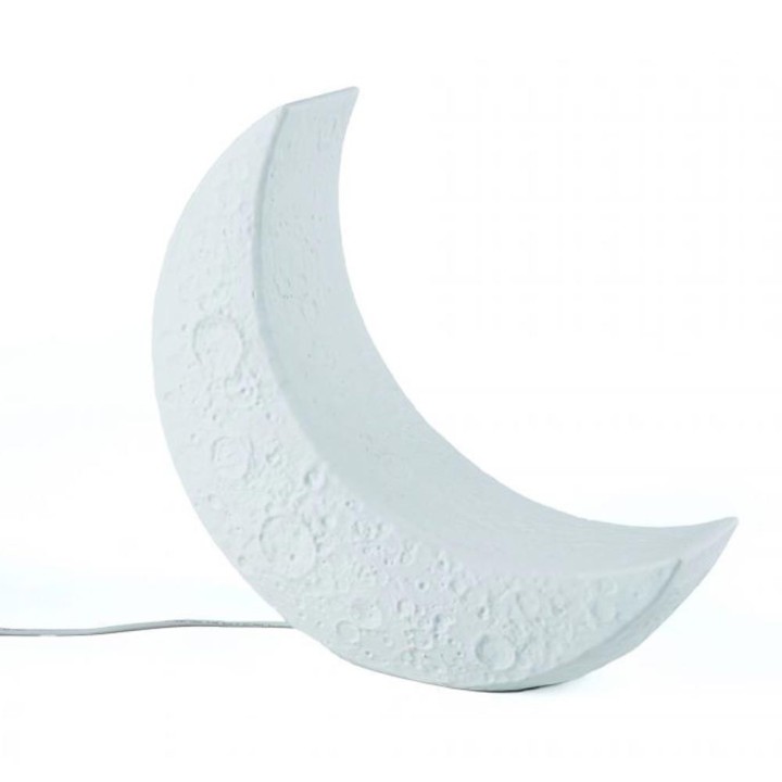 Seletti My Tiny Moon Lamp con luce LED calda