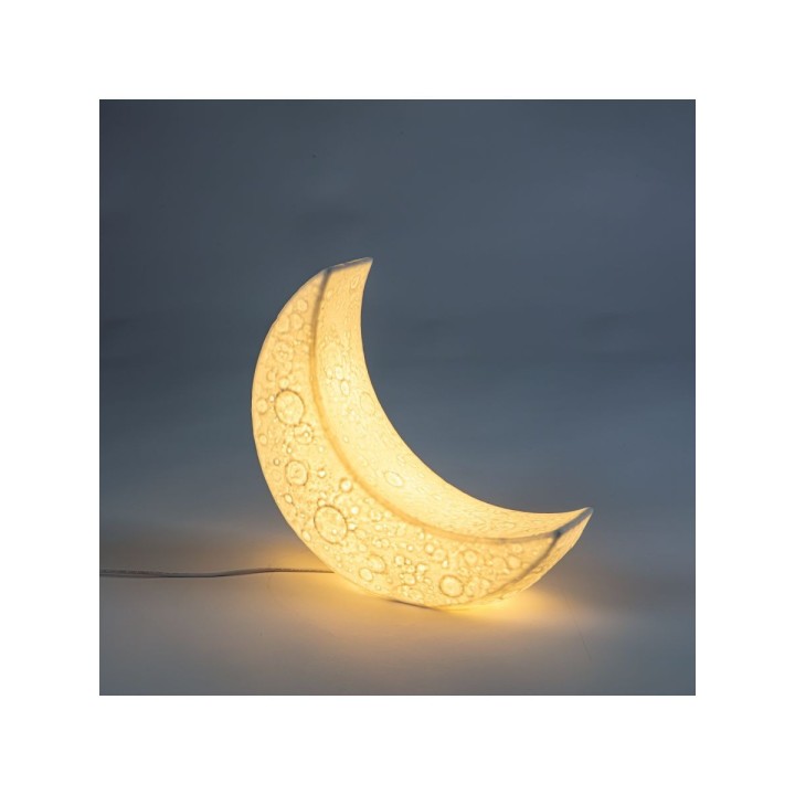 Seletti My Tiny Moon Lamp con luce LED calda