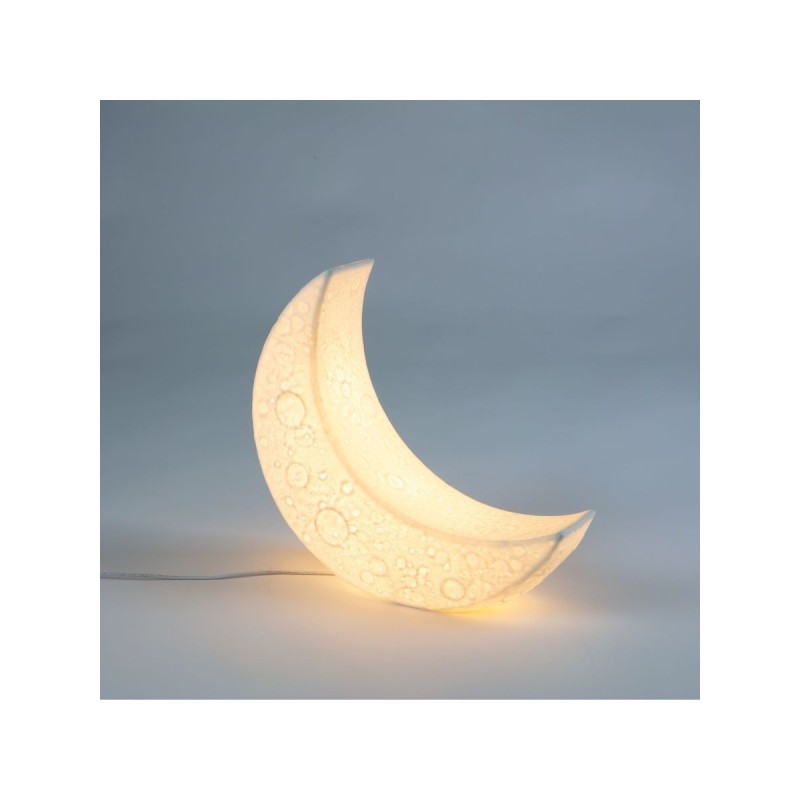 LAMPADA IN PORCELLANA "MY TINY MOON" Cm. 36.9x10x3