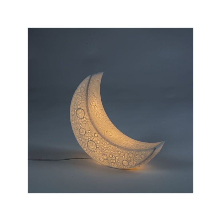 Seletti My Tiny Moon Lamp con luce LED calda