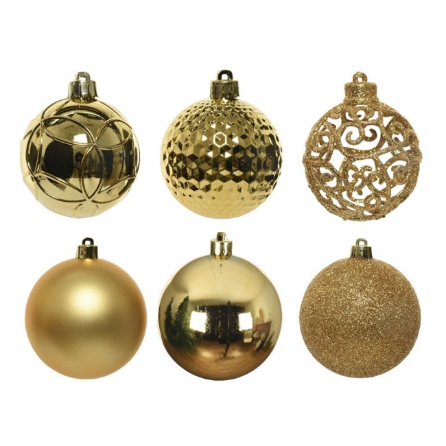 Set 37 Palline Natalizie Assortite Oro Ø6 cm –...