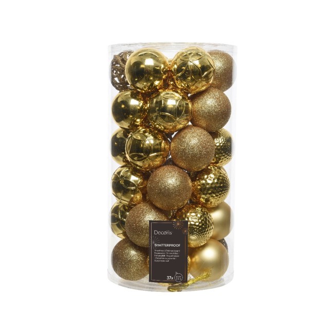Set 37 Palline Natalizie Assortite Oro Ø6 cm – Kaemingk