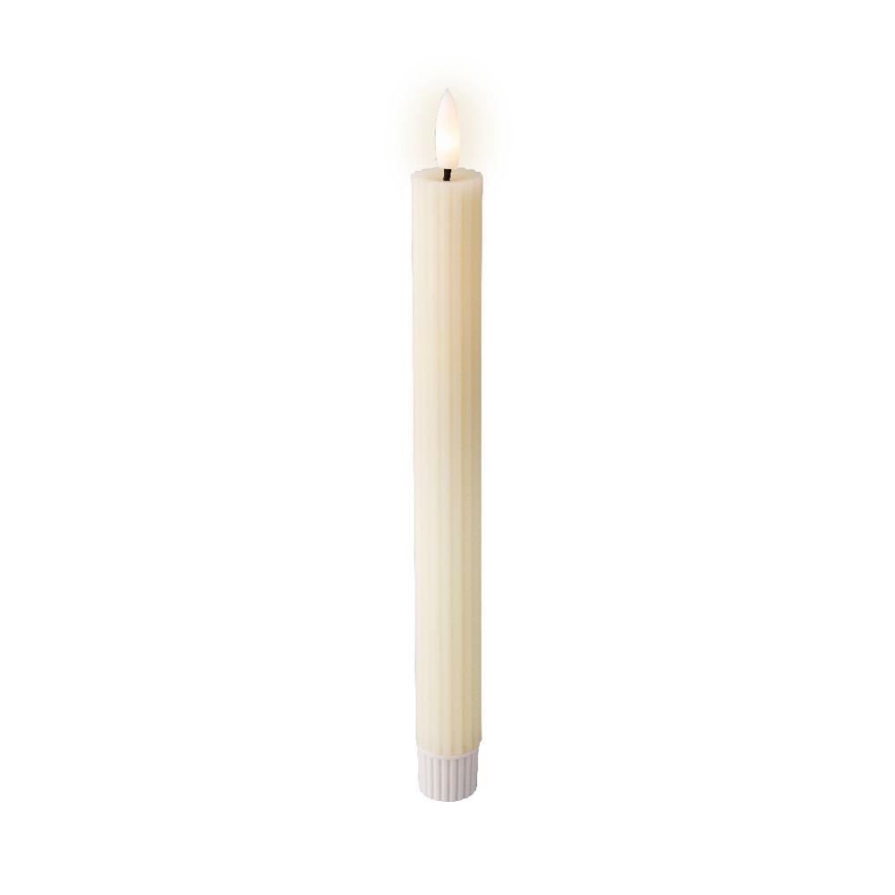 Kaemingk set 2 candele senza fiamma con led color crema H24.5cm - Candida  Celiento