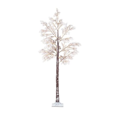 Kaemingk albero luminoso decorativo outdoor con fiori bianchi H210cm -  Candida Celiento