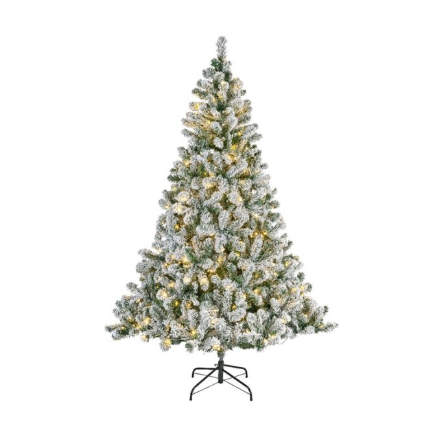 Albero Pino Imperiale Innevato Micro LED 240 cm...