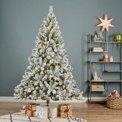 Albero Pino Imperiale Innevato Micro LED 240 cm – Kaemingk
