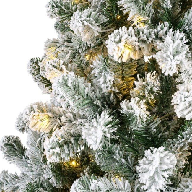 Albero Pino Imperiale Innevato Micro LED 240 cm...
