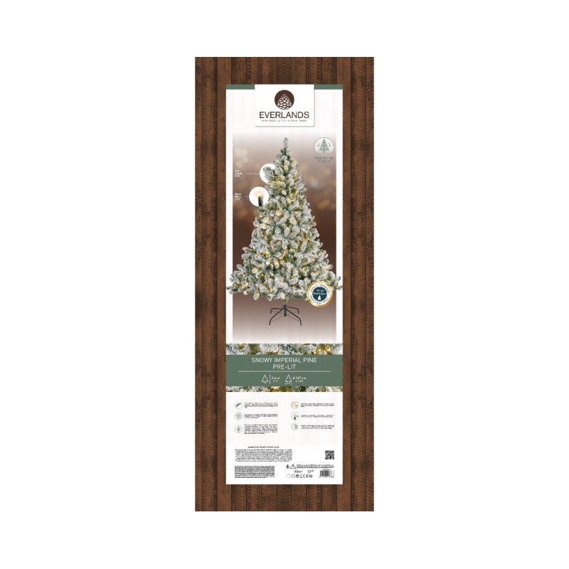 Albero Pino Imperiale Innevato Micro LED 240 cm...