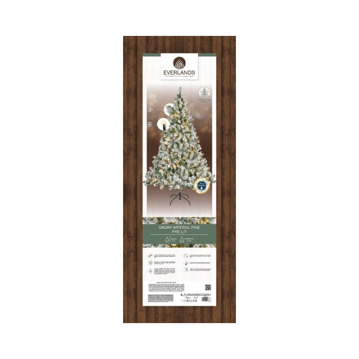 Kaemingk Albero innevato Pino Imperiale 240 cm 460 LED