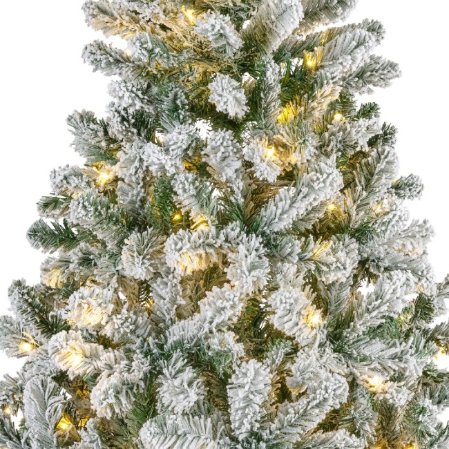 Albero Pino Imperiale Innevato Micro LED 240 cm...