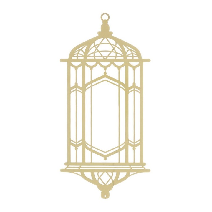 Hervit Creations Lanterna metallo traforato oro da appendere