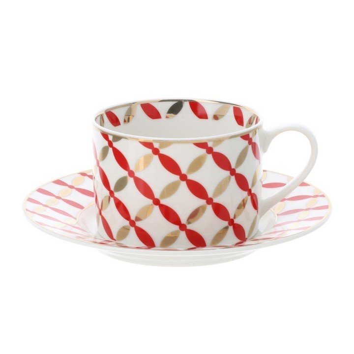 Hervit Tazza da tè natalizia in porcellana Ø 8,5 cm
