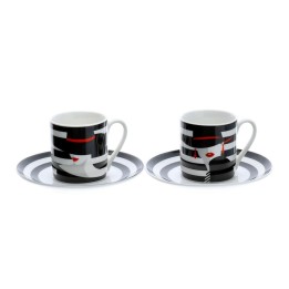 Hervit Creations Box 2 tazzine da caffè Fashion Lola e Lara