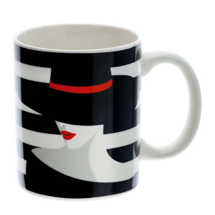 Hervit Creations Tazza mug Fashion Lola in porcellana Ø 8 cm